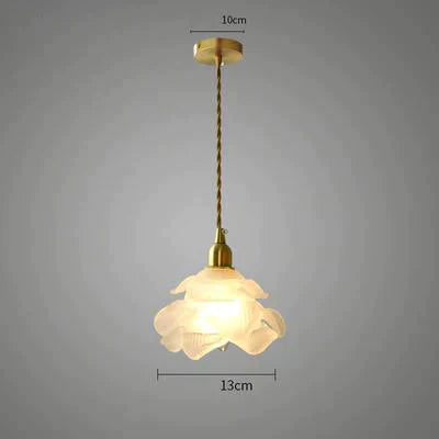 Brass Country B &amp; Hotel Corridor Living Room Dining Minimalist Mini Flower Chandelier 1 Head Pendant