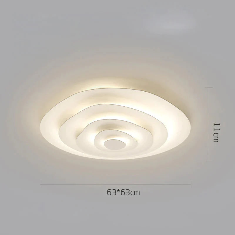 Nordic Living Room Lamp Modern Simple Design Sense Creative Geometry Master Bedroom Ripple Ceiling