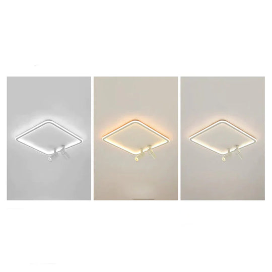 Simple Living Room Lamp Led Ceiling Modern Nordic Square Dining Main Light In The Bedroom