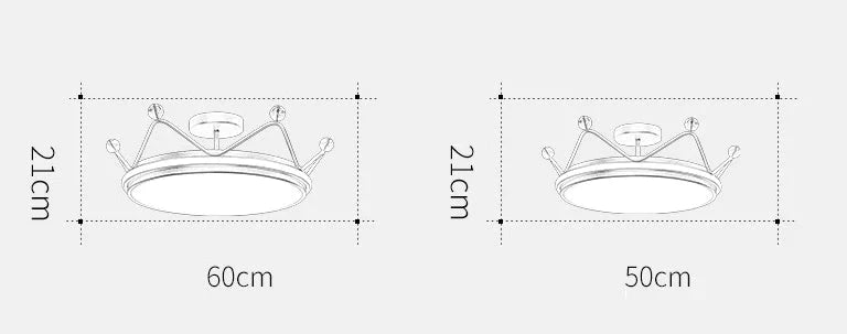Golden Crown Chandelier Simple Modern Room Lamp Pendant