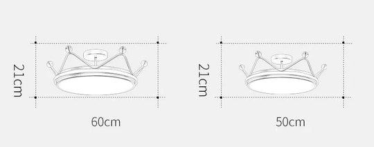 Golden Crown Chandelier Simple Modern Room Lamp Pendant