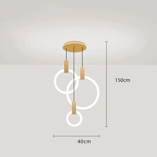 Creative Minimalist Restaurant Bedroom Bedside Bar Small Chandelier Nordic Stairway Designer Lamps