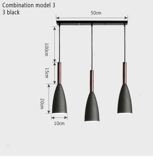 Nordic Minimalism Droplight E27 Aluminum Wood Pendant Lights Home Restaurant Decor Lighting Lamp
