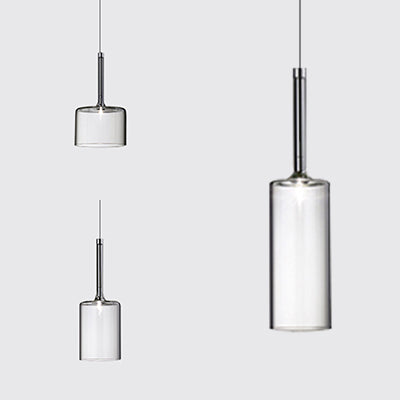 Sofia - Modernist 1 - Light Grey/Red/Orange Led Pendant Light Fixture