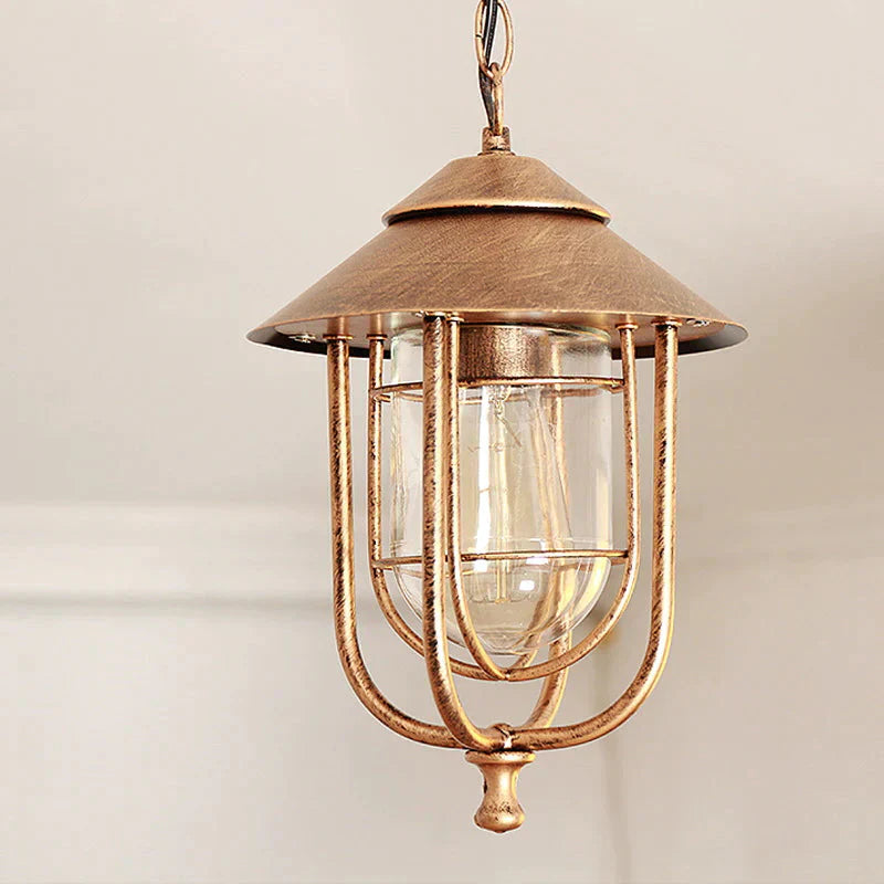 Outdoor Chandelier Waterproof Simple Balcony Garden Corridor Villa Home Courtyard Pavilion Lamp