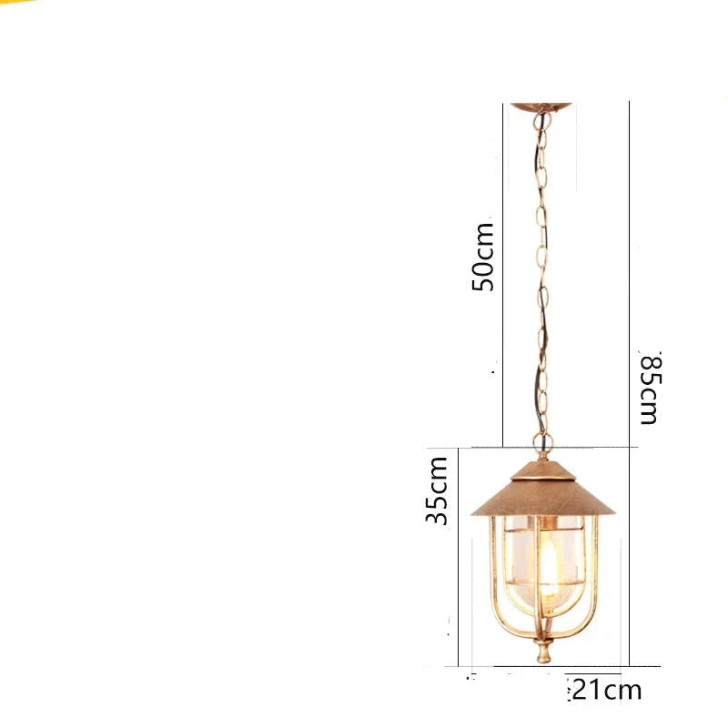 Outdoor Chandelier Waterproof Simple Balcony Garden Corridor Villa Home Courtyard Pavilion Lamp