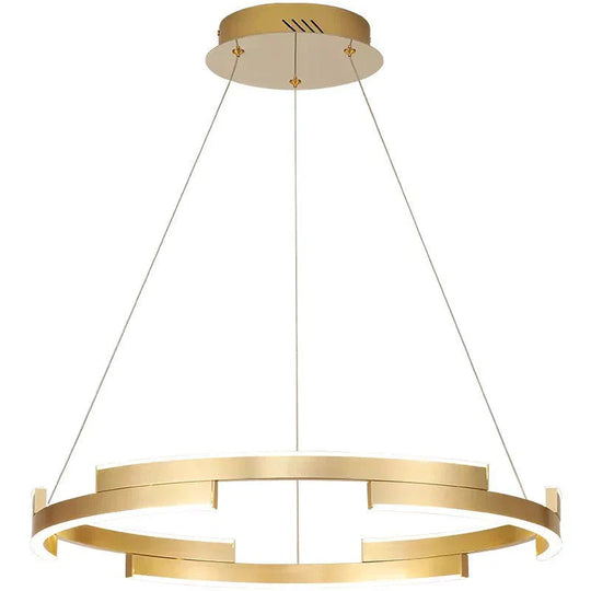 Ring - Type Modern Chandelier Simple Living Room Light Luxury Warm White / Single Turn Diameter