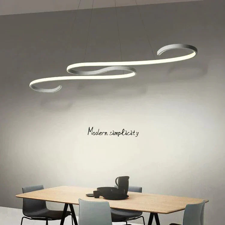Led Restaurant Chandelier Modern Minimalist Creative Office Light In The Bedroom Coffee Shop Study