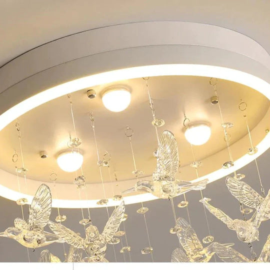 Bedroom Lamp Simple Modern Creative Warm Romantic Princess Room Led Ceiling