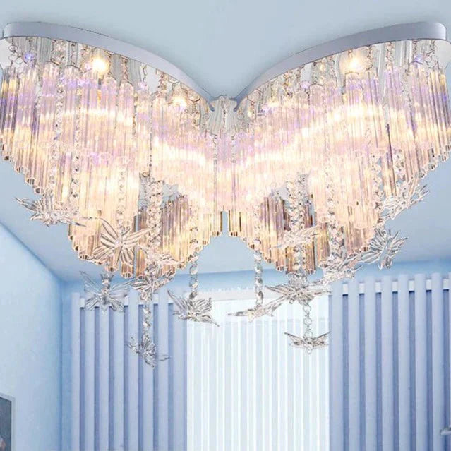 Butterfly Lamp Children’s Room Light In The Bedroom Red Blue And Violet Led Remote Control Can