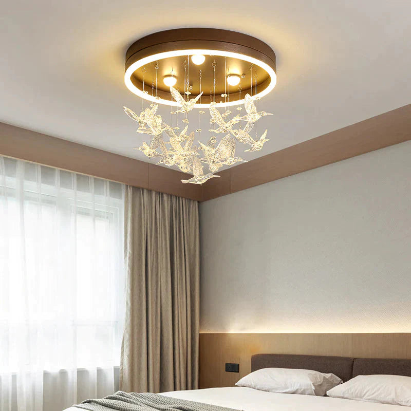 Bedroom Lamp Simple Modern Creative Warm Romantic Princess Room Led Ceiling