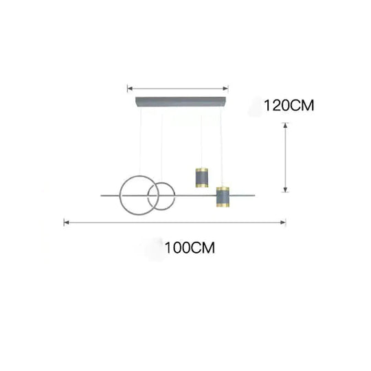 Dining Light Luxury Chandelier Modern Simple Long Room Table Bar Designer Creative Starry Sky Lamps