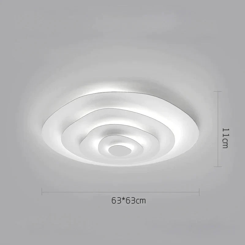 Nordic Living Room Lamp Modern Simple Design Sense Creative Geometry Master Bedroom Ripple Ceiling