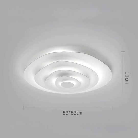 Nordic Living Room Lamp Modern Simple Design Sense Creative Geometry Master Bedroom Ripple Ceiling