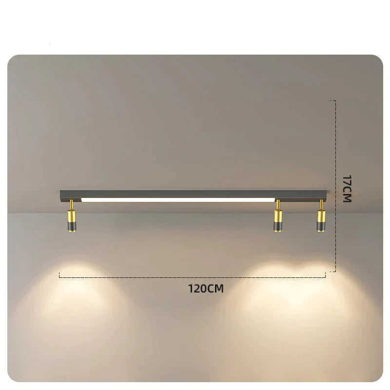 Restaurant Chandelier Modern Minimalist Nordic Table Bar Office Led Long Lamp Lamps B Black /