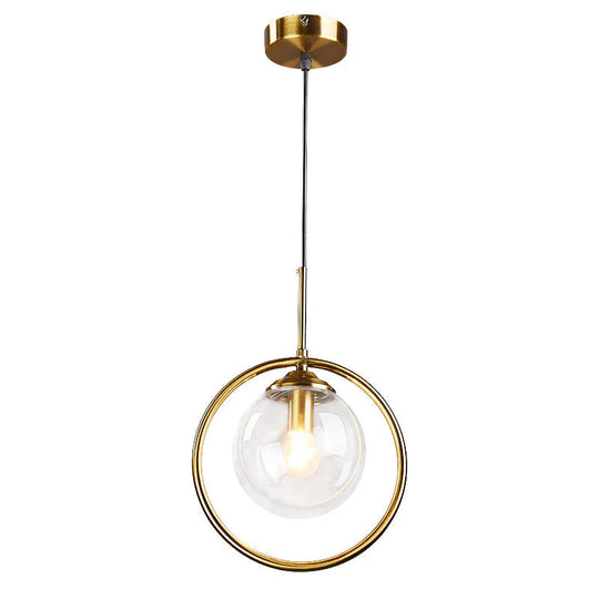 Nordic Creative Minimalist Bar Study Bedroom Bedside Magic Bean Lamp Glass Chandelier Pendant