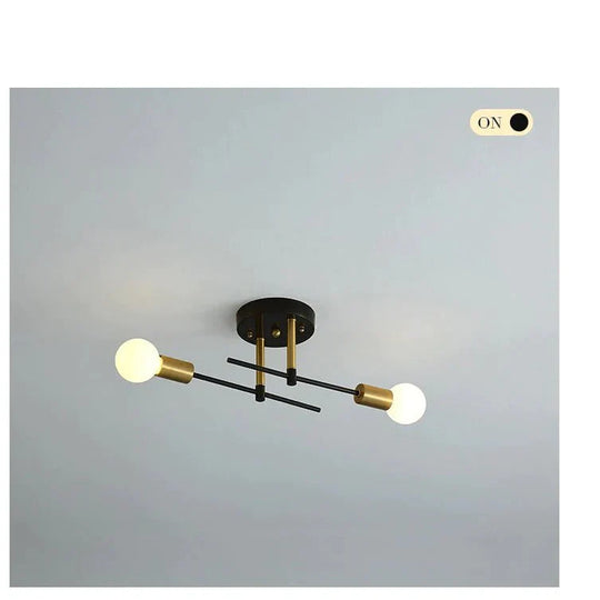 Nordic Room Bedroom Bedside Lamp Aisle Copper Ceiling
