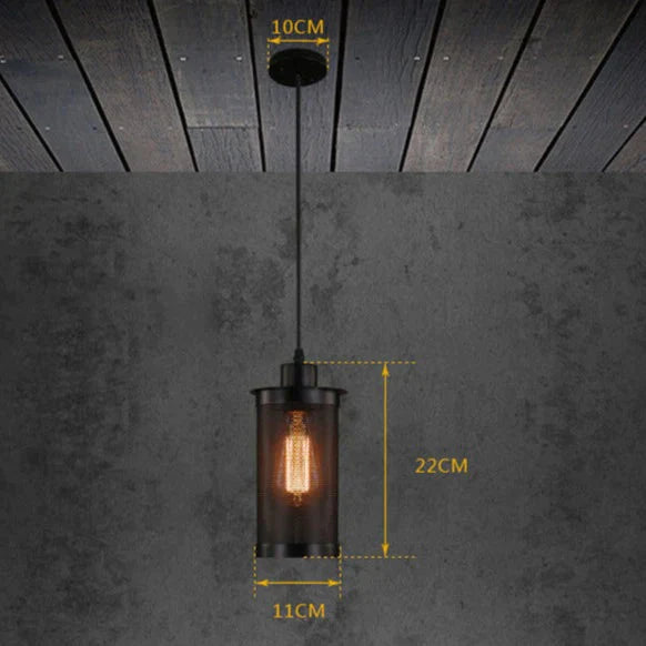 Decorative Corridor Stairs Porch Lamps Loft Retro Creative Bar Barbed Wire Chandelier Black / No