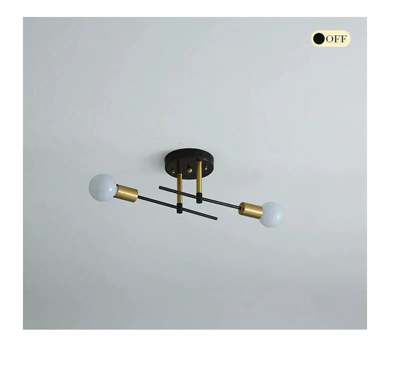 Nordic Room Bedroom Bedside Lamp Aisle Copper Ceiling