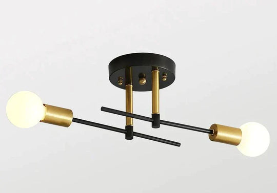 Nordic Room Bedroom Bedside Lamp Aisle Copper Ceiling 6W