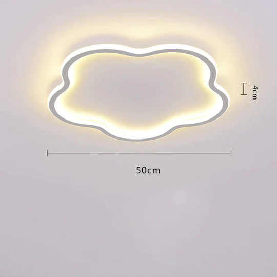 Ceiling Lamp Bedroom Main Simple Modern Led Ultra - Thin Minimalist Ins Style Lamps White / Dia50Cm