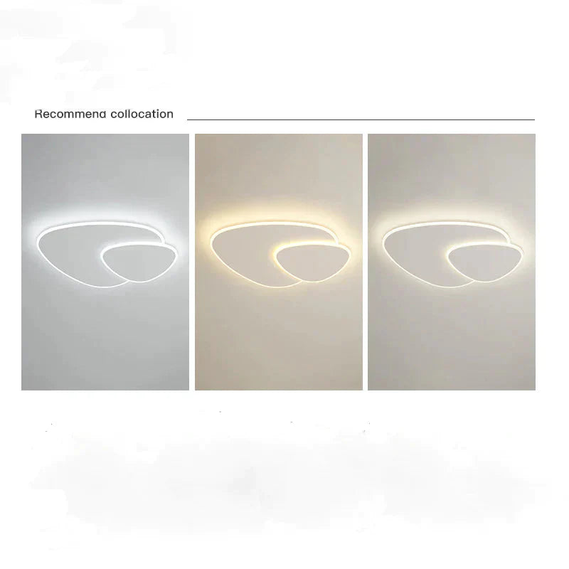 Minimalist Master Bedroom Lamp Nordic Room Modern Simple Creative Triangular Pebble Ceiling Tri -