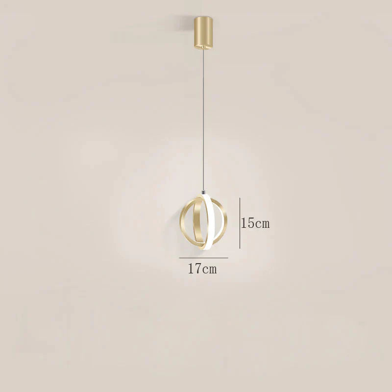 Nordic Creative Bedside Single Head Small Chandelier Personalized Art Restaurant Led Spherical