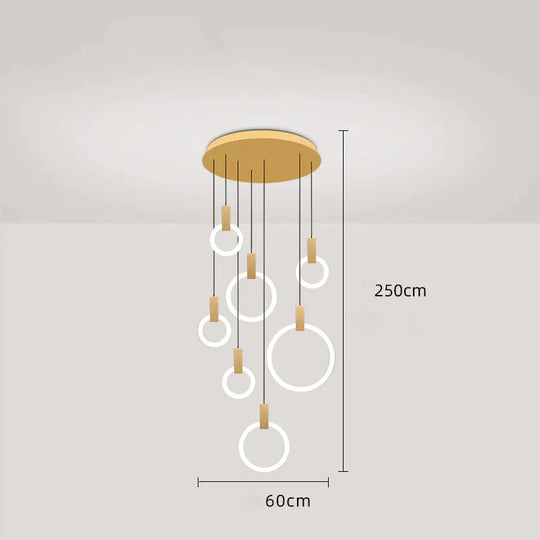 Creative Minimalist Restaurant Bedroom Bedside Bar Small Chandelier Nordic Stairway Designer Lamps