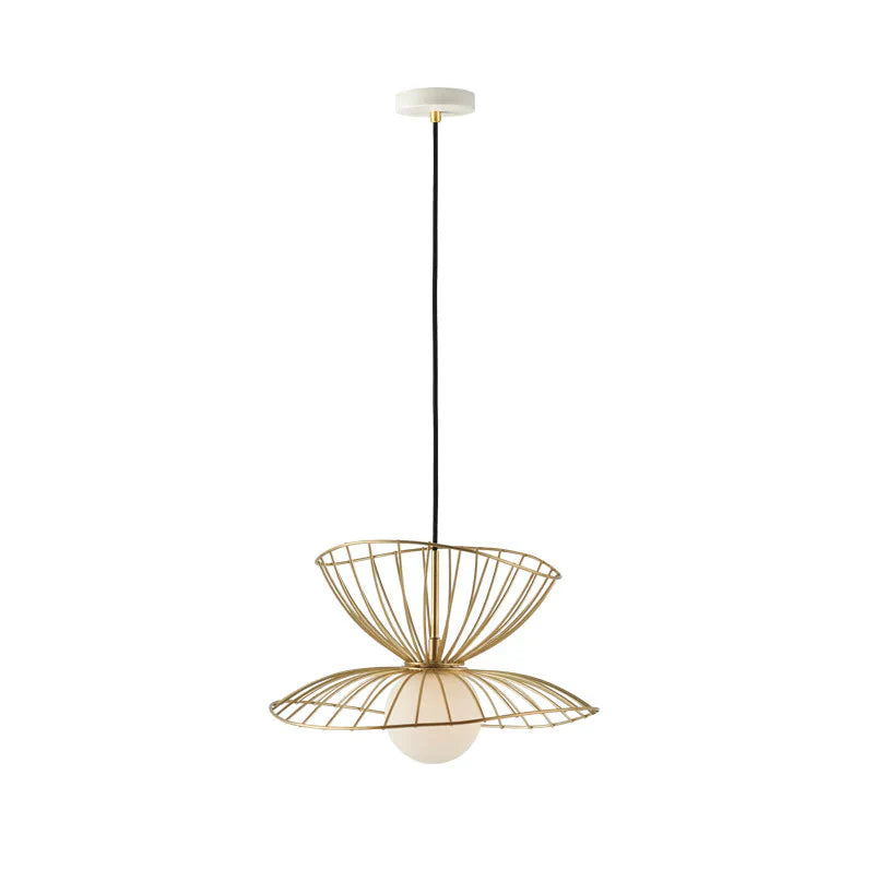 Simple Modern Restaurant Personalized Iron Art Chandelier Golden Pendant