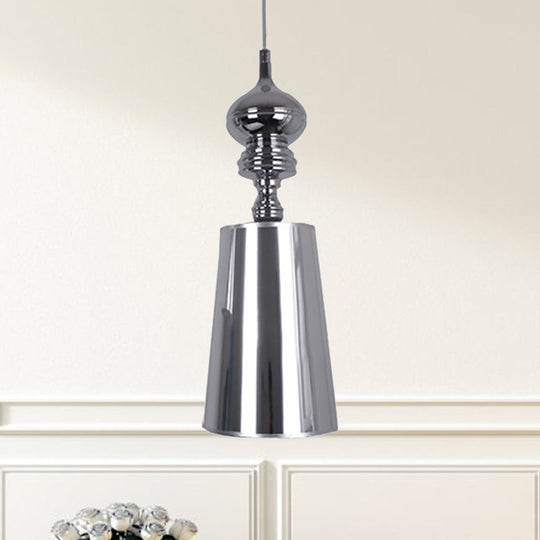 Ilaria - Metal Cone Pendulum Light Simplicity 1 Head Hanging Pendant In Silver/Gold 6/8/10 Wide