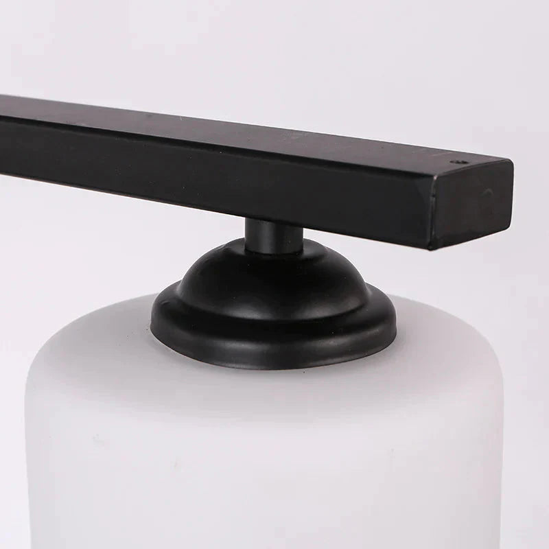 Black Cylinder Industrial Style Shade Dining Room Pendant Lighting With 3 Blub