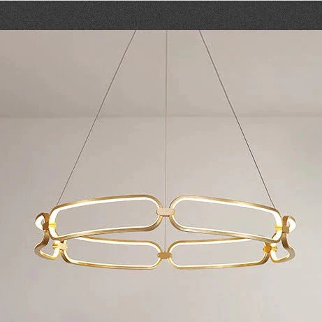 Simple Luxury Villa Stairs Multi - Head Living Room Dining Ring Atmosphere Chandelier Bedroom Lamps
