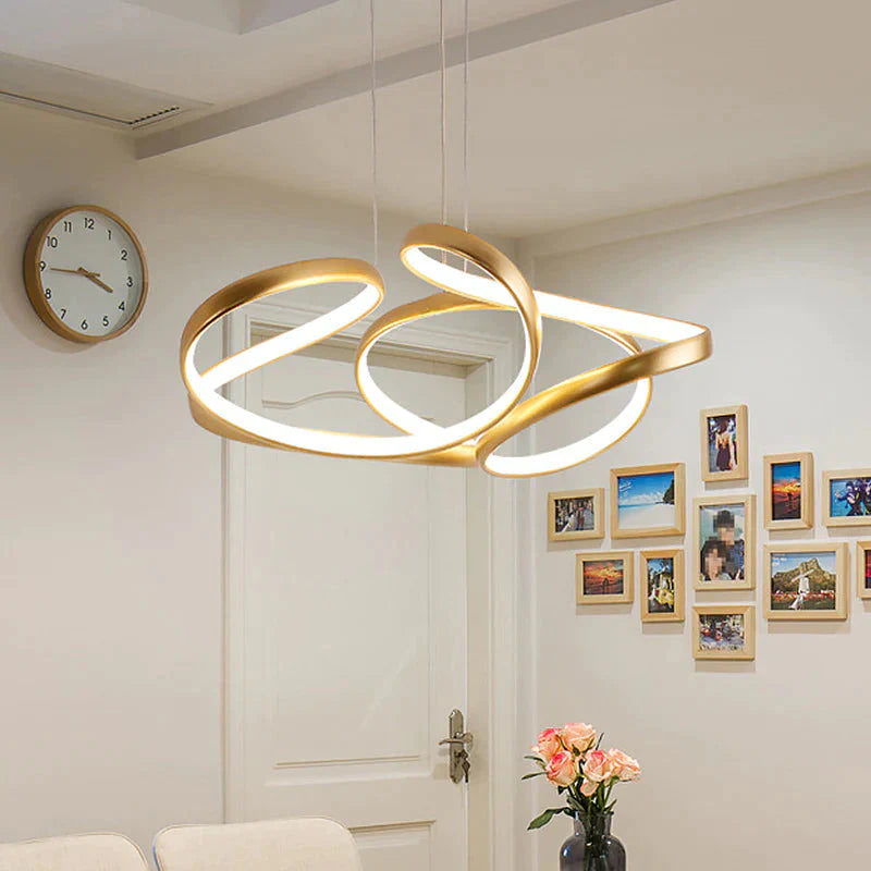 Minimalist Led Hanging Light Pendant In Warm/White