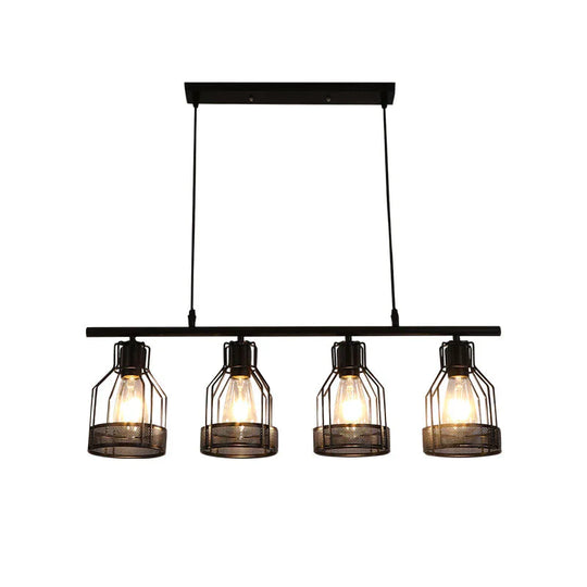 Industrial Style Creative Living Room Dining Bar Table Chandelier American Retro Iron Lamp Multi