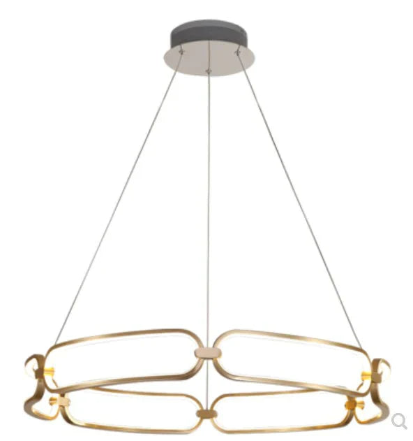 Simple Luxury Villa Stairs Multi - Head Living Room Dining Ring Atmosphere Chandelier Bedroom Lamps