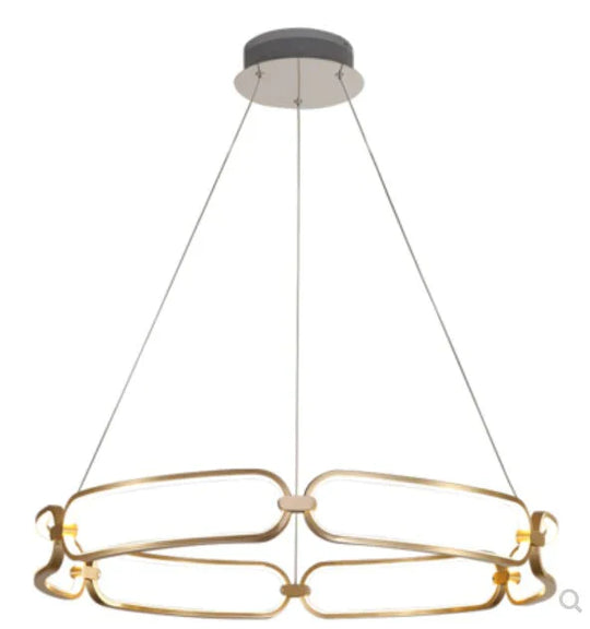 Simple Luxury Villa Stairs Multi - Head Living Room Dining Ring Atmosphere Chandelier Bedroom Lamps