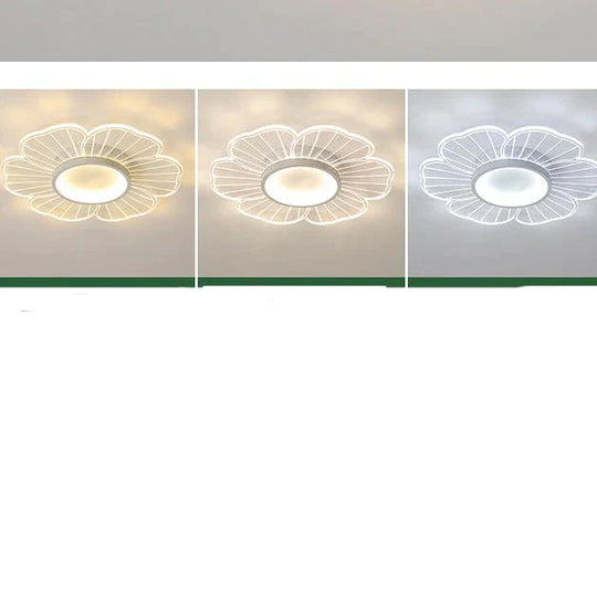 Simple Modern Led Creative Personality Flower Ceiling Lamp Acrylic Bedroom Study Warm Lamps