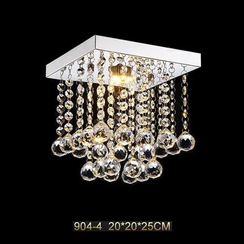 Modern Crystal Led Pendant Light Fixture For Indoor Lamp Lamparas De Techo Surface Mounting Bedroom