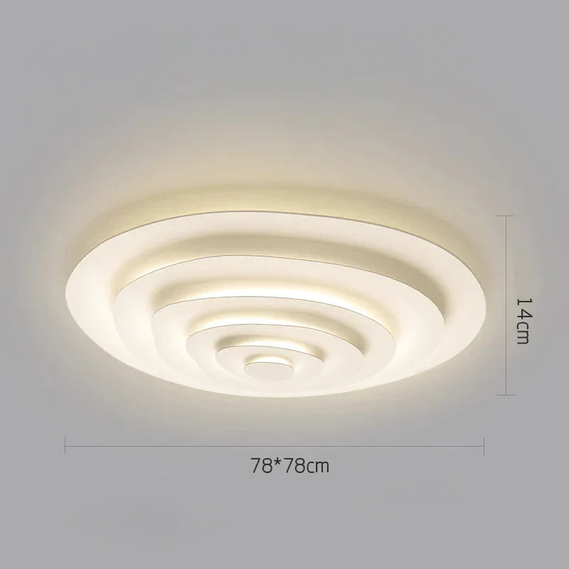 Nordic Living Room Lamp Modern Simple Design Sense Creative Geometry Master Bedroom Ripple Ceiling