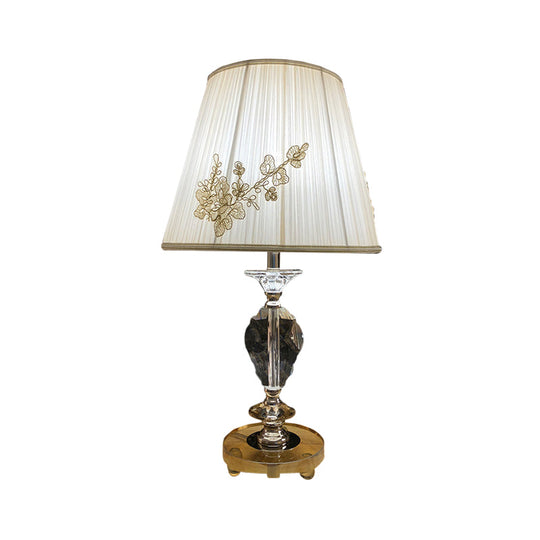 Mimosa - Rhombus - Like Reading Lamp: Clear Crystal Night Table Light