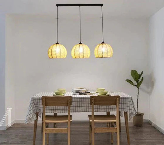 American Round Hemp Rope Chandelier Pendant