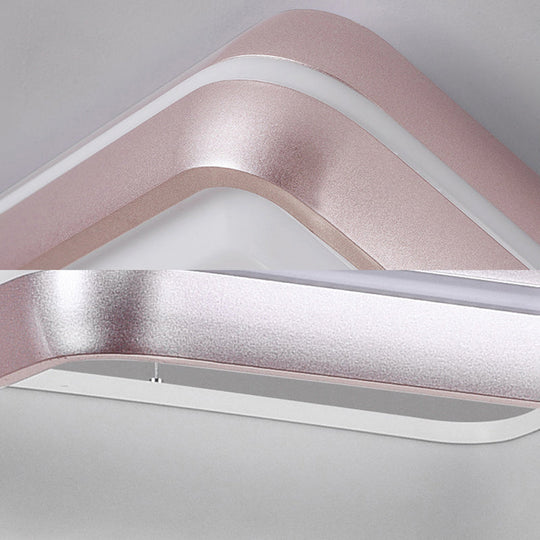 Delilah - Rose Gold Ring Suspension Light Modern Led Metal Hanging Fixture For Dining Room