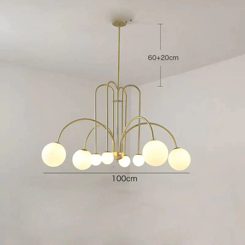 Chandelier Living Room Lamp Simple Modern Atmosphere Bedroom Light Luxury Style Restaurant Creative