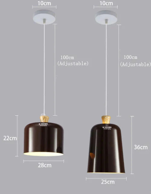 Nordic Style Color Chandelier Danish Designer Bedroom Study Modern Minimalist Cafe Restaurant Bar