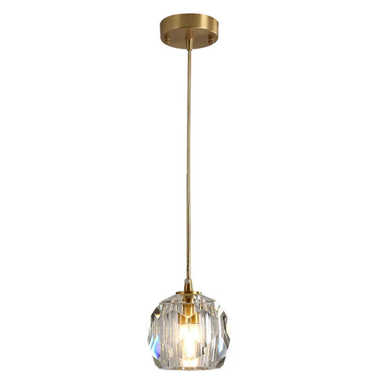 Modern Simple Personality Crystal Ball Restaurant Chandelier Creative Bar Corridor Duplex Staircase