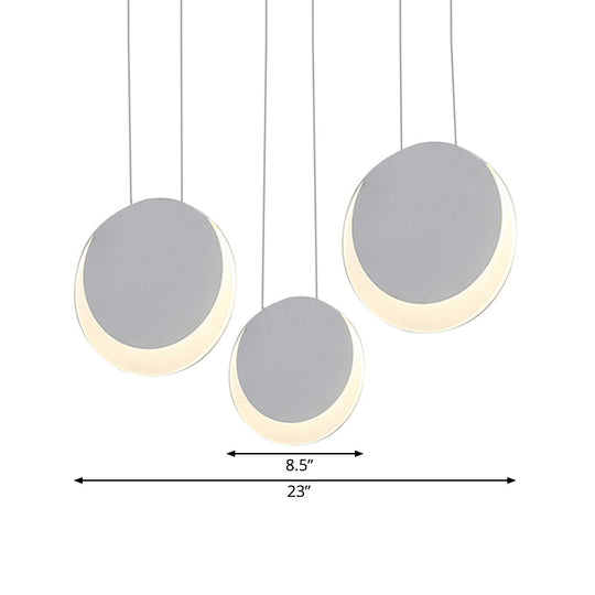 Anna - Moon Shaped Pendant Nordic Metal 3/4/5 Lights Cluster Light