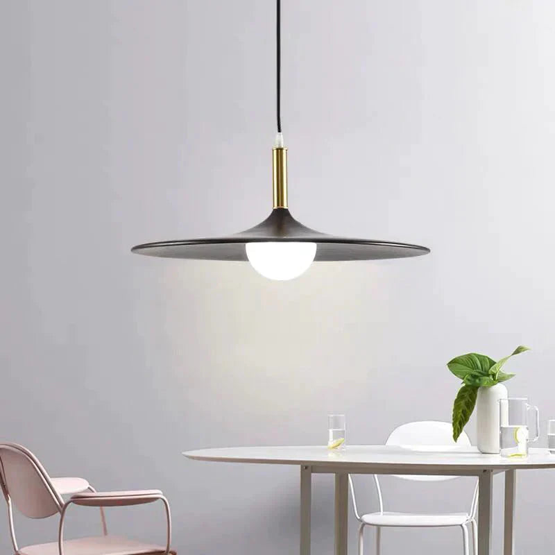 The Black Walnut Dining Room Bedroom Has A Simple Nordic Chandelier At Head Of Bed Diameter 30Cm