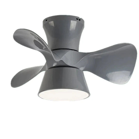 Simple Atmospheric Makaron Led Ceiling Invisible Fan Lamp