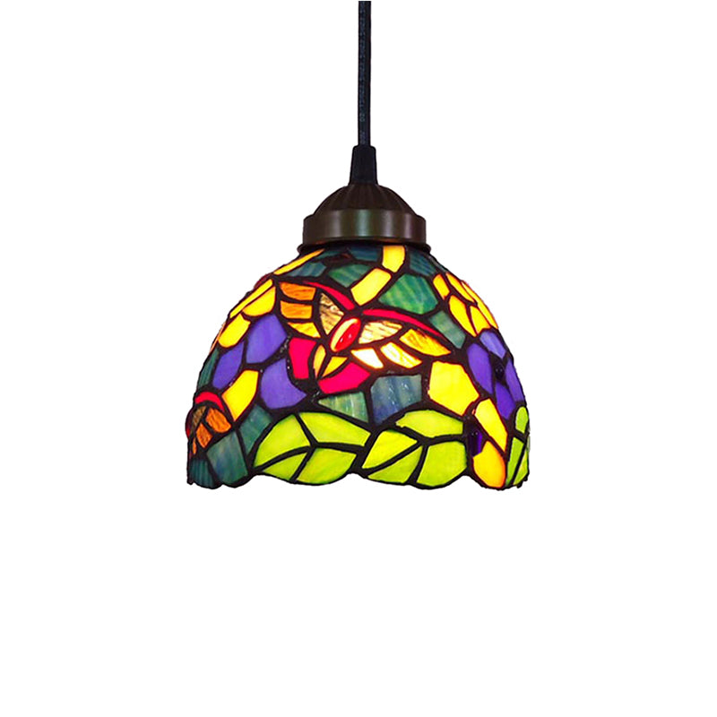 Serenity - Tiffany Dragonfly Ceiling Pendant Lamp Stunning Stained Glass Dining