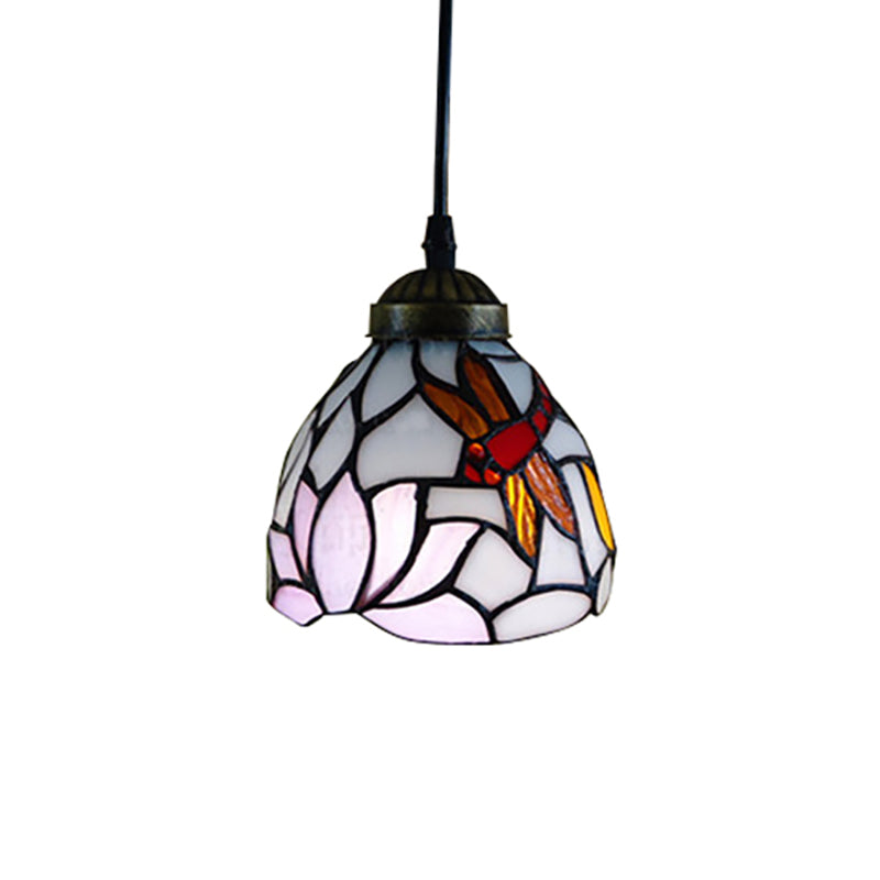 Serenity - Tiffany Dragonfly Ceiling Pendant Lamp Stunning Stained Glass Dining